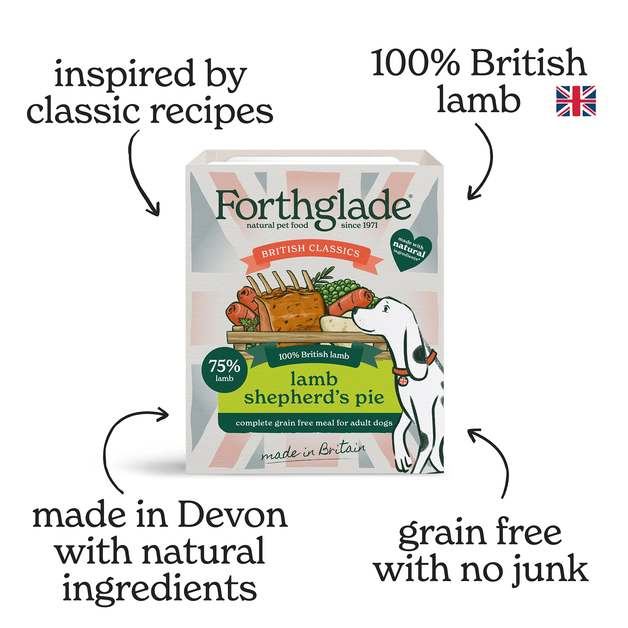 British Classics Lamb Shepherd's Pie Wet Dog Food (18x395g) - Image 3