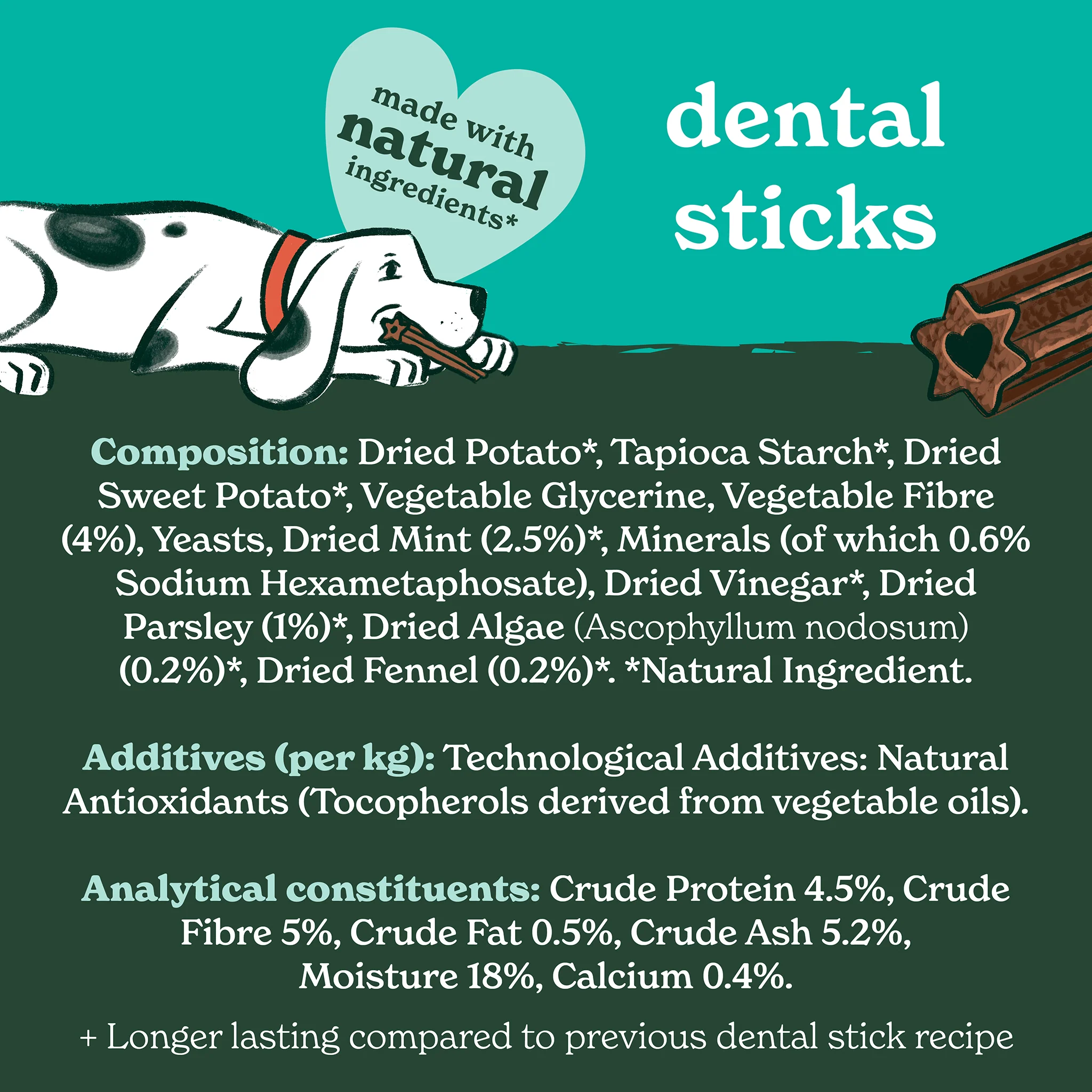 Fresh Breath Dog Dental Sticks (1 x 185g) - Image 4