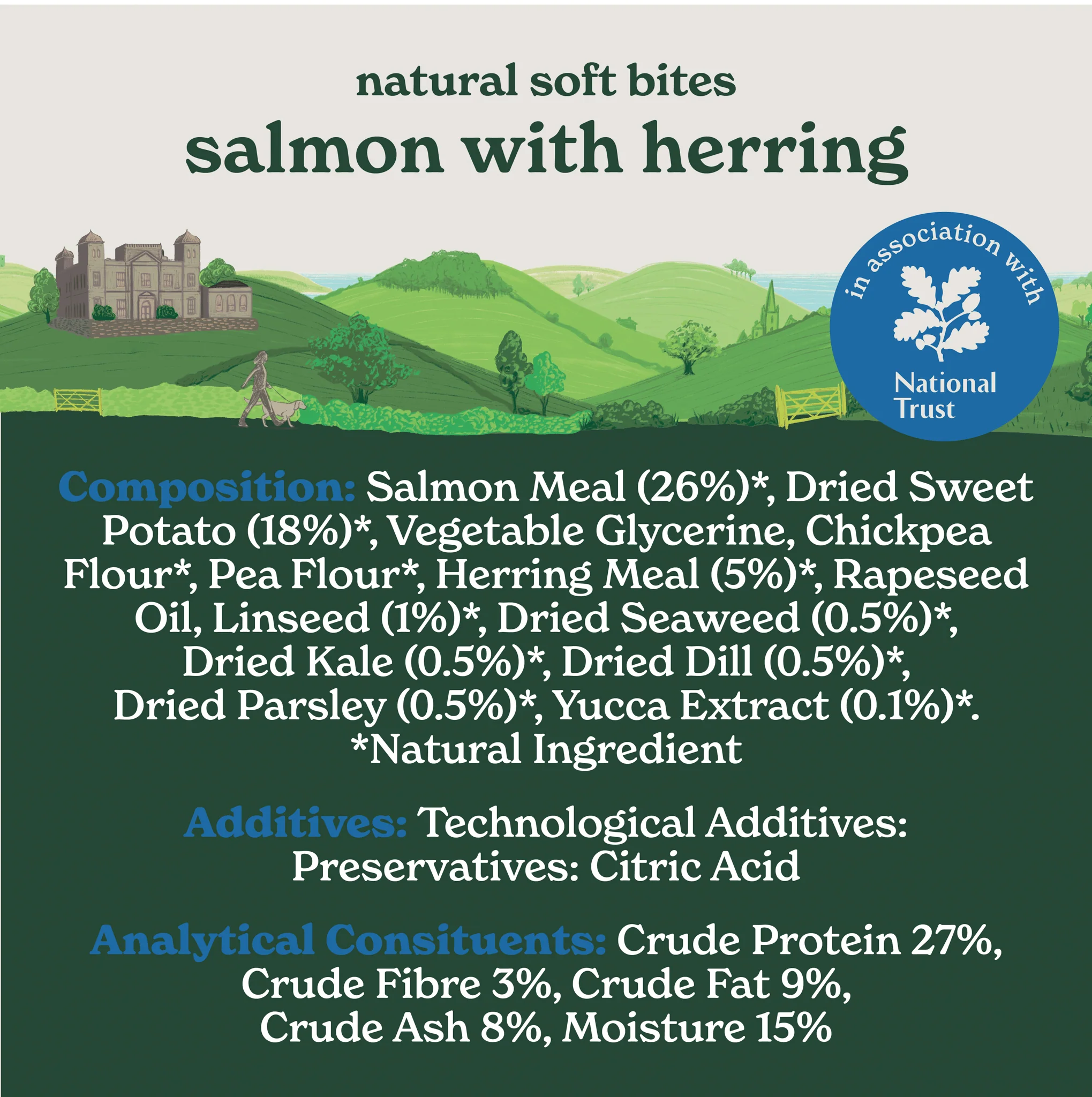 National Trust Salmon & Herring Dog Treats (1 x 90g) - Image 9