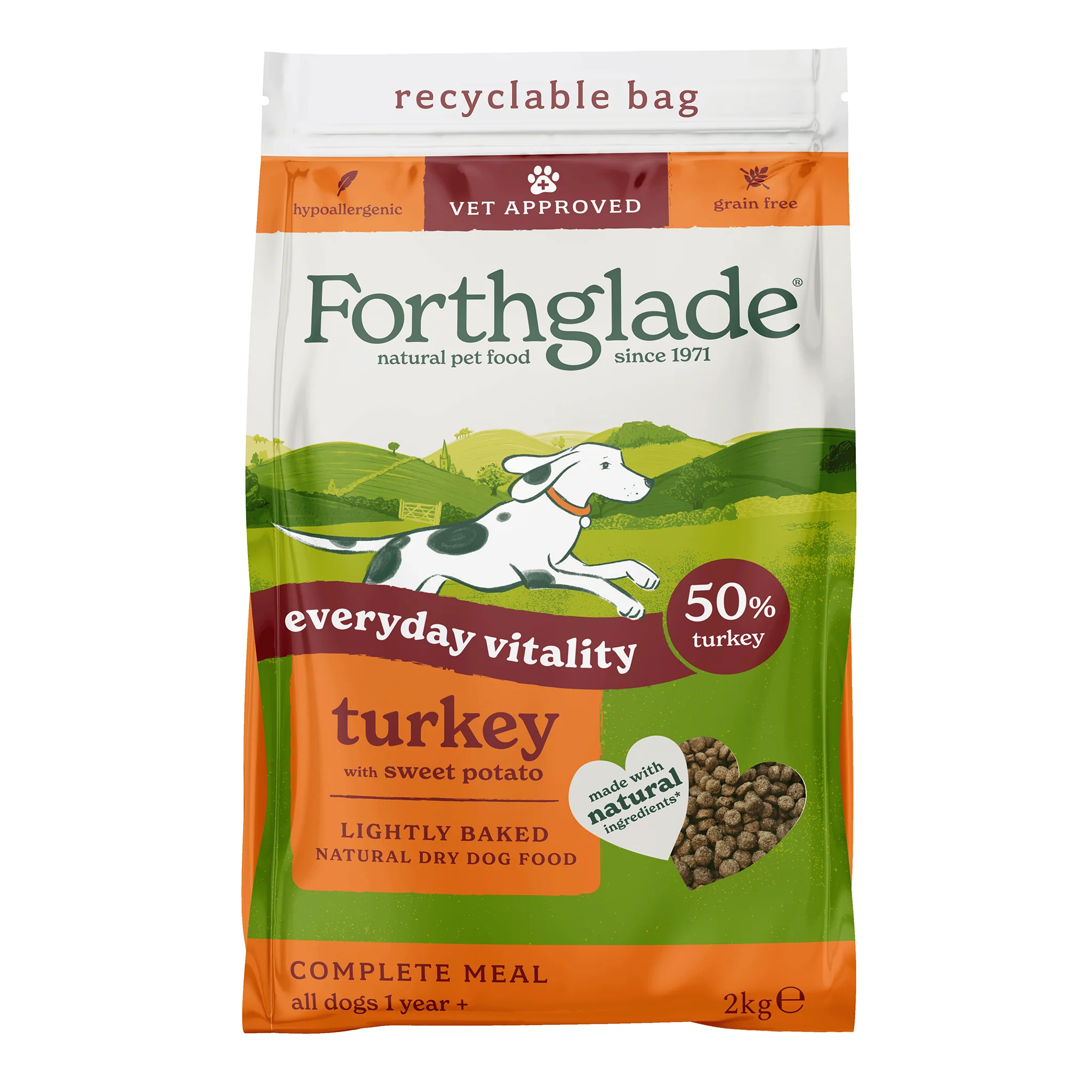 2kg Lightly Baked Turkey Dry Dog Food - Image 10