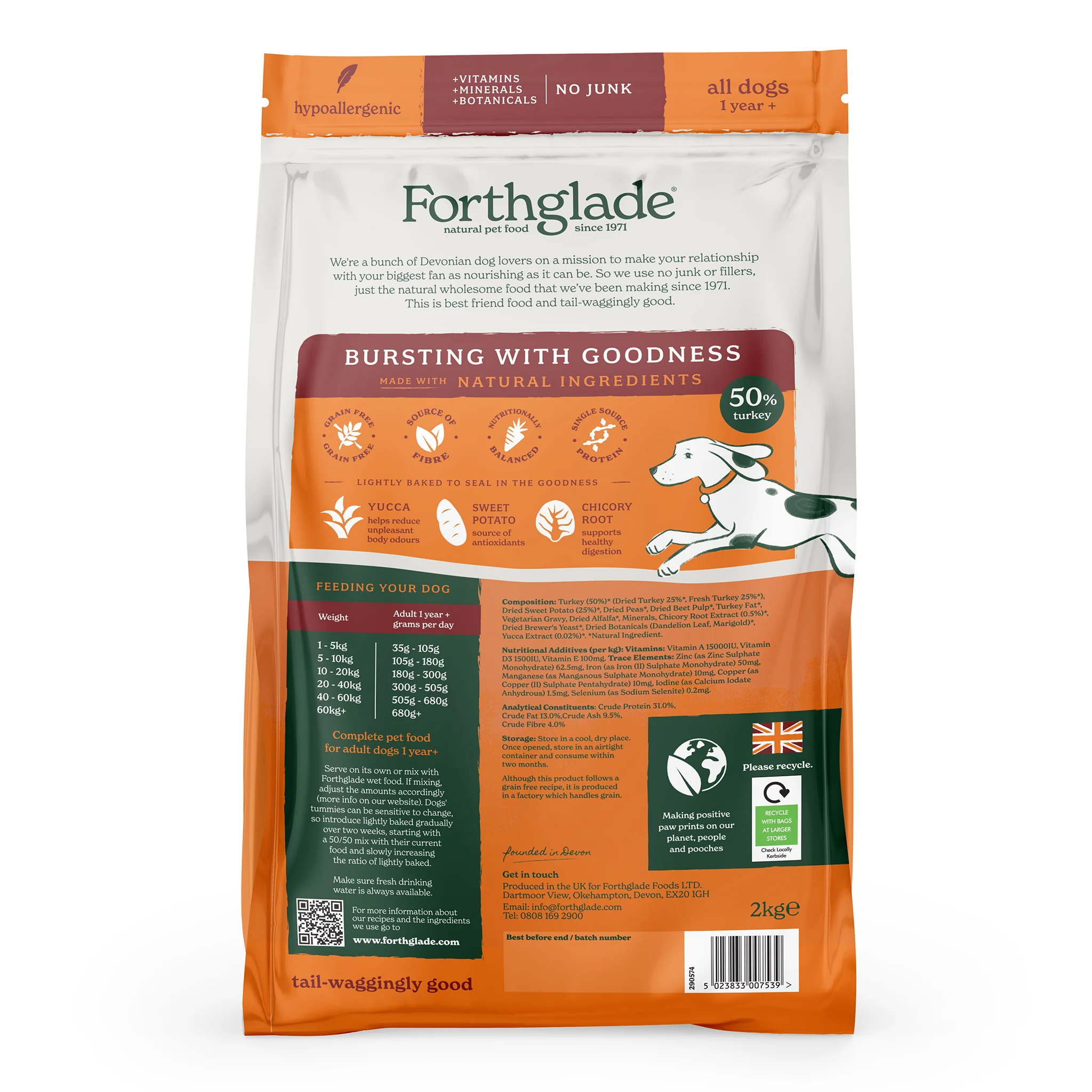 2kg Lightly Baked Turkey Dry Dog Food - Image 11