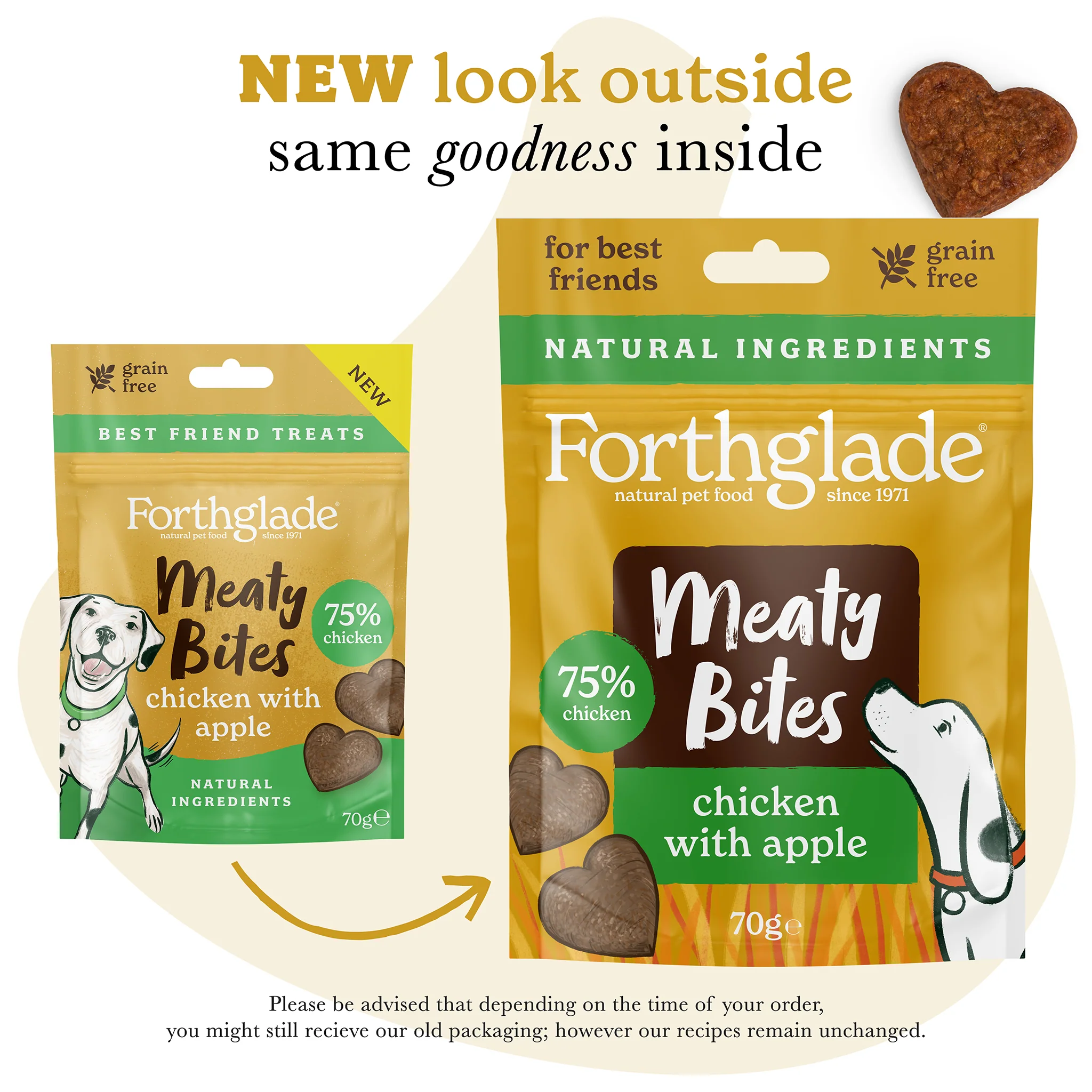Meaty Bites Chicken & Apple Dog Treats (1 x 70g) - Image 5