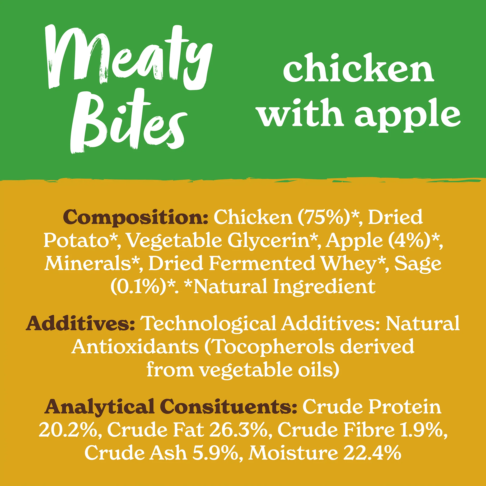 Meaty Bites Chicken & Apple Dog Treats (1 x 70g) - Image 7