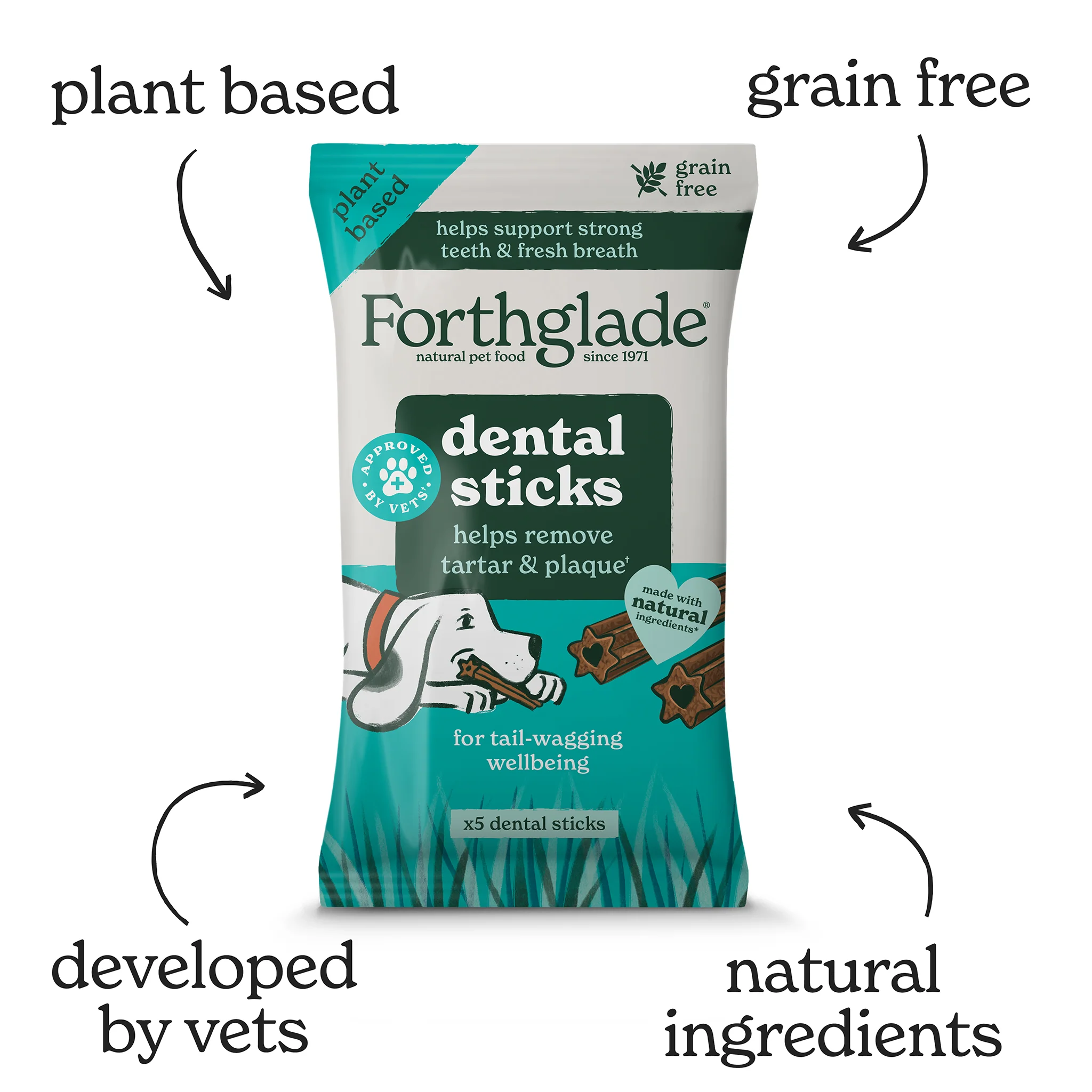 Fresh Breath Dog Dental Sticks (1 x 185g) - Image 3