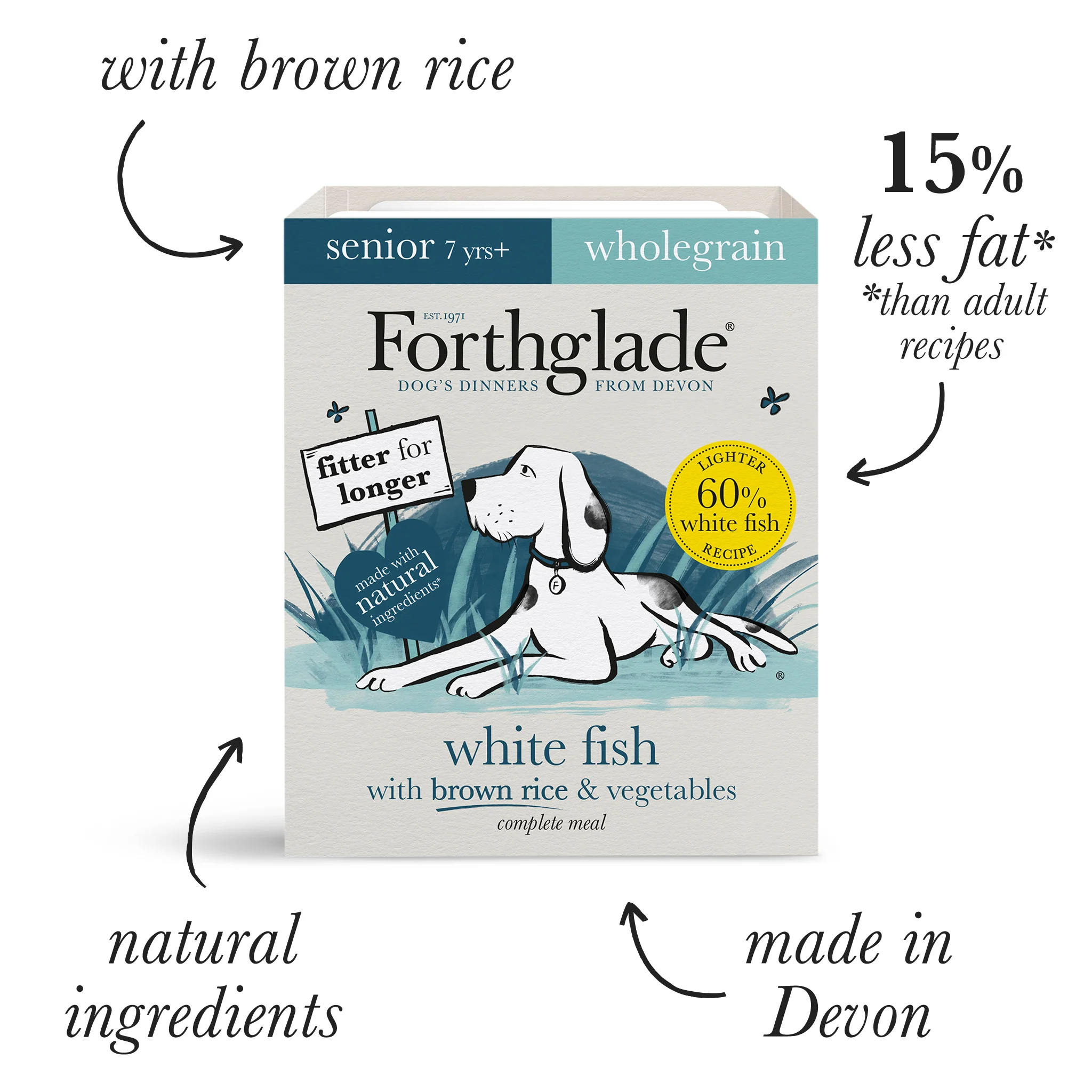 Senior White Fish & Brown Rice Wet Dog Food - Image 5